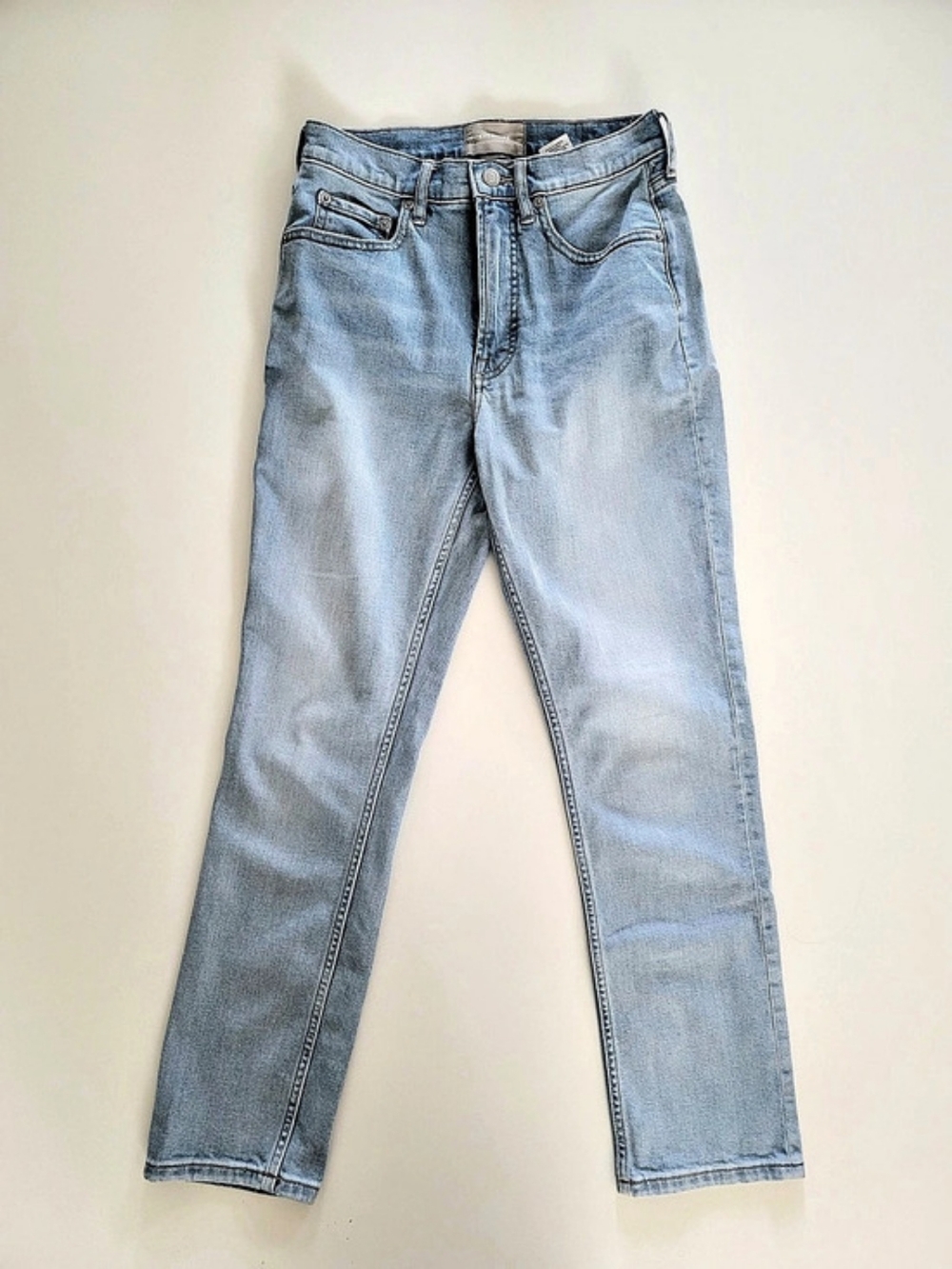 Everlane The Original Cheeky Jean High Waist Straight Leg Light Wash 26R
